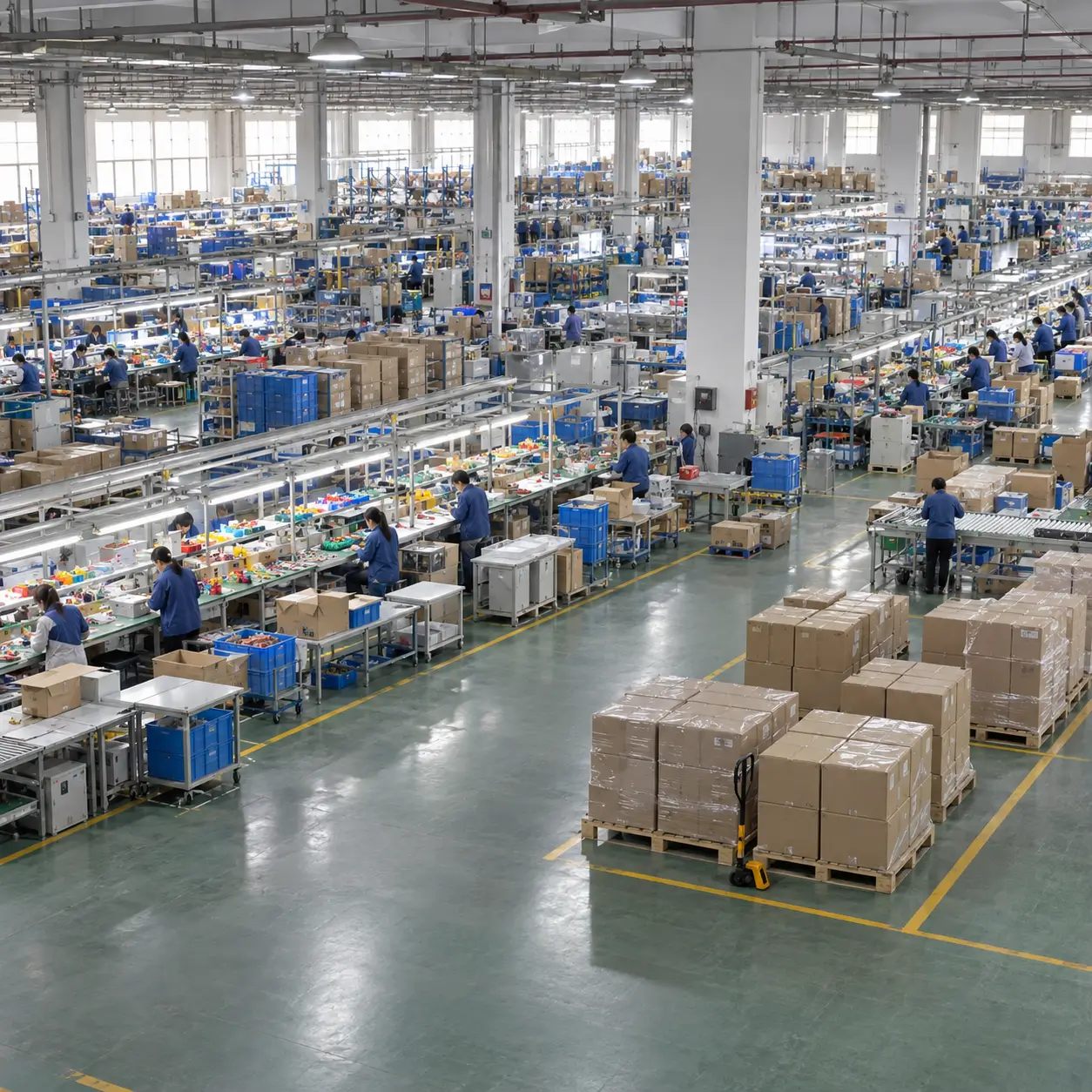 Jaredrise manufacturing facility and automated production lines in China