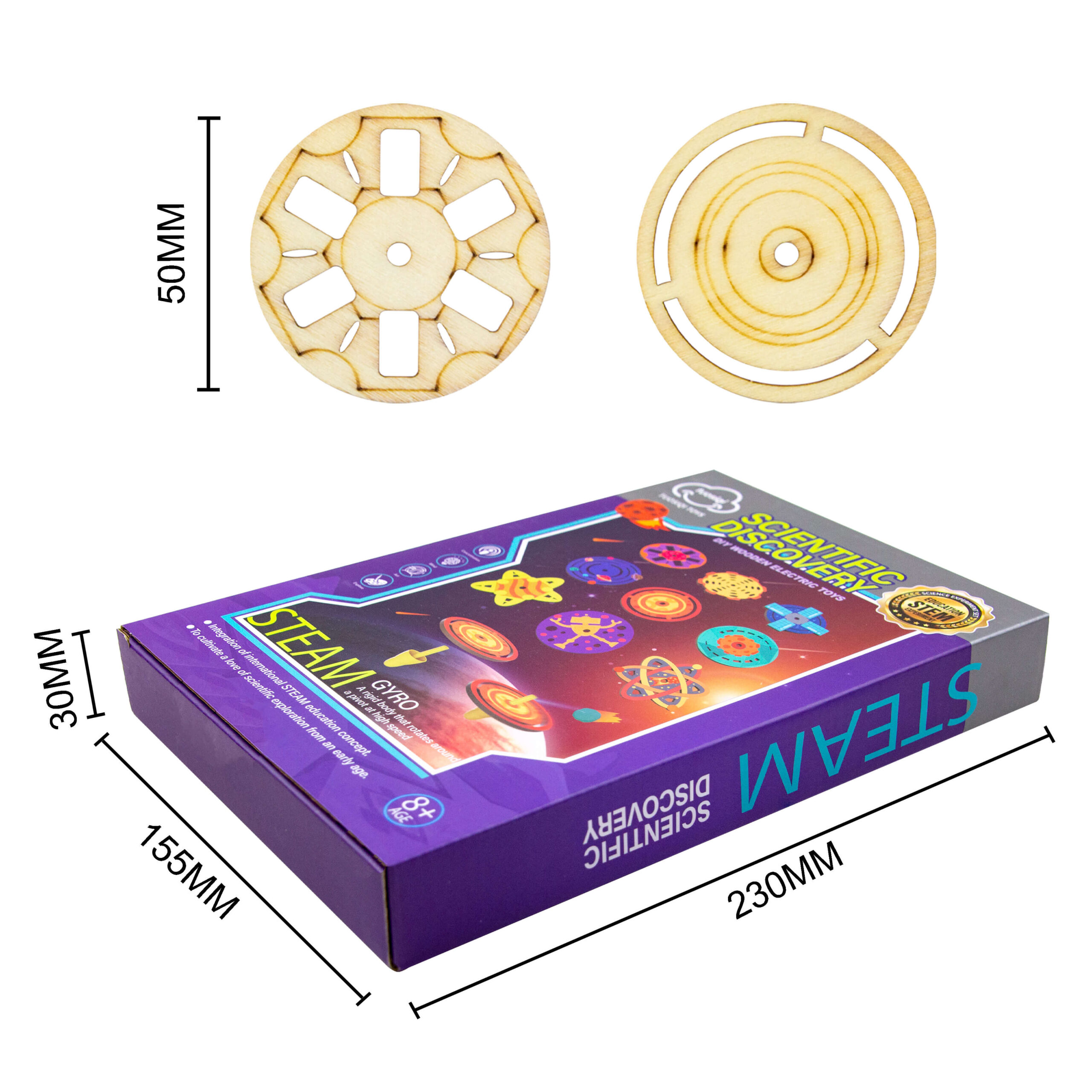 Colorful Wooden Spinning Top DIY Kit for Kids – Painting Craft Set with Tools for Creative Art Projects