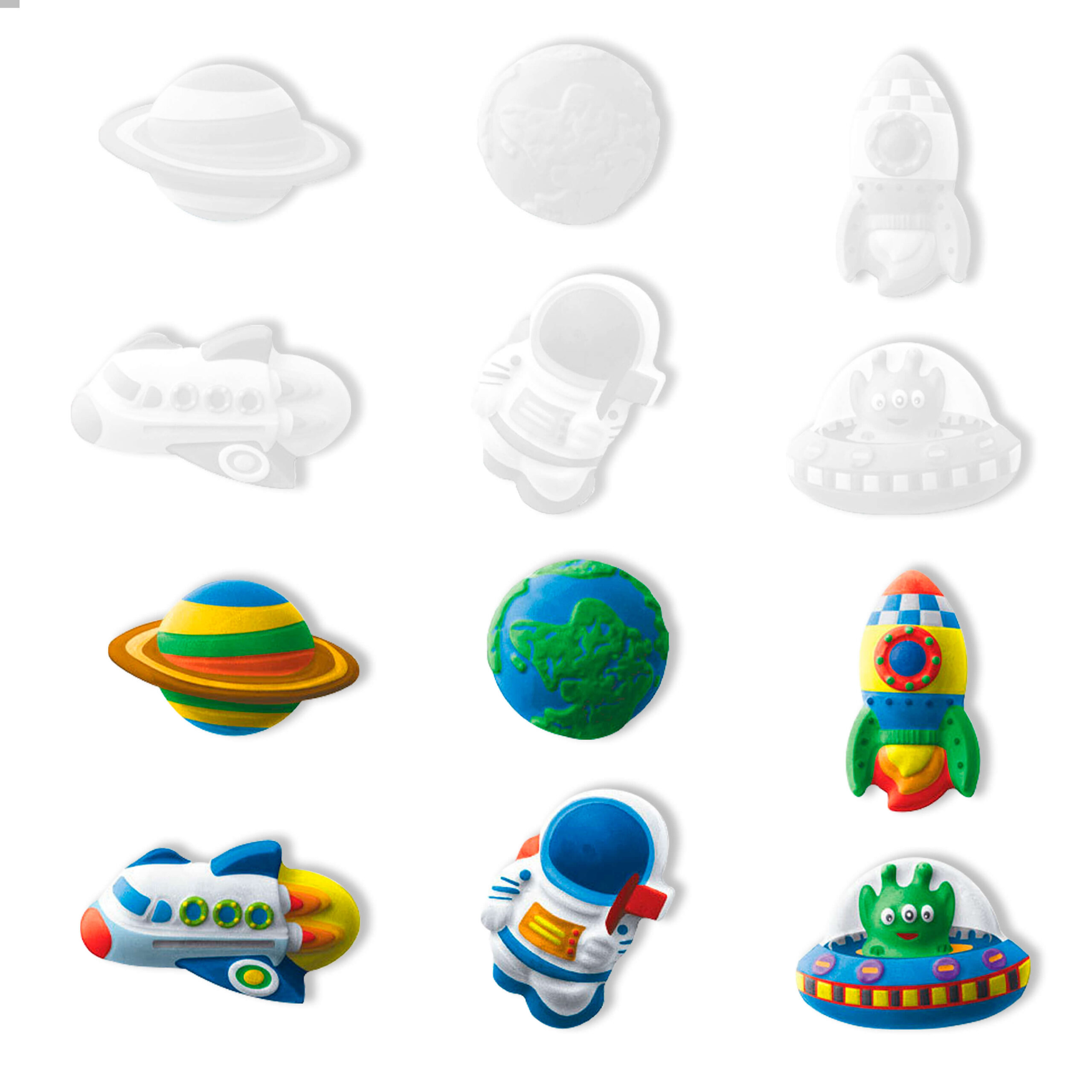 DIY Space & Astronaut Plaster Painting Kit for Kids – Creative Cosmic Doodle Craft Set