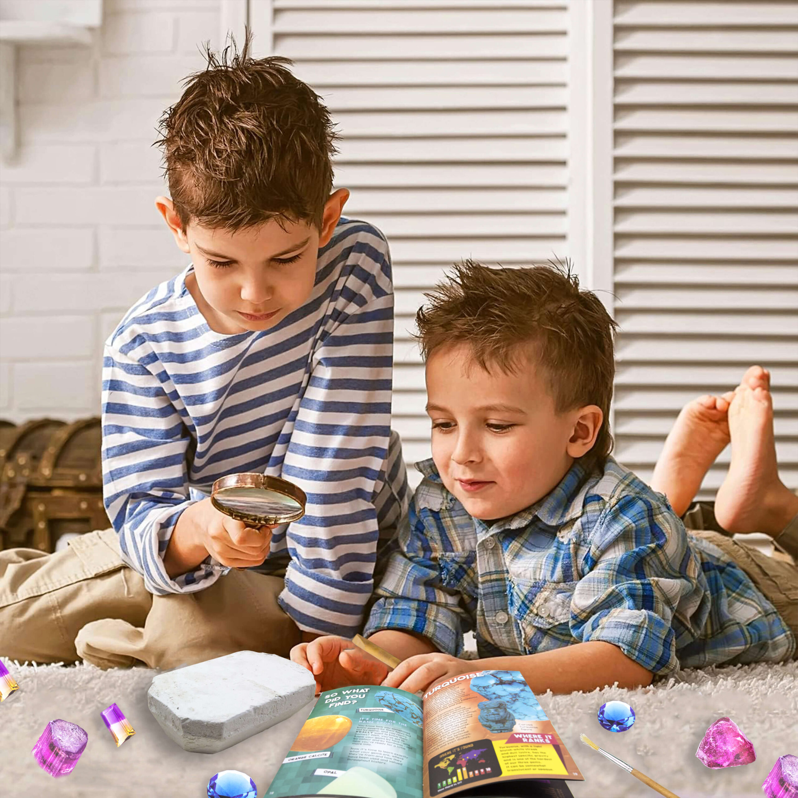 Fun Gem Mining Game Kit for Kids – DIY Digging Tools & Educational Adventure Play Set