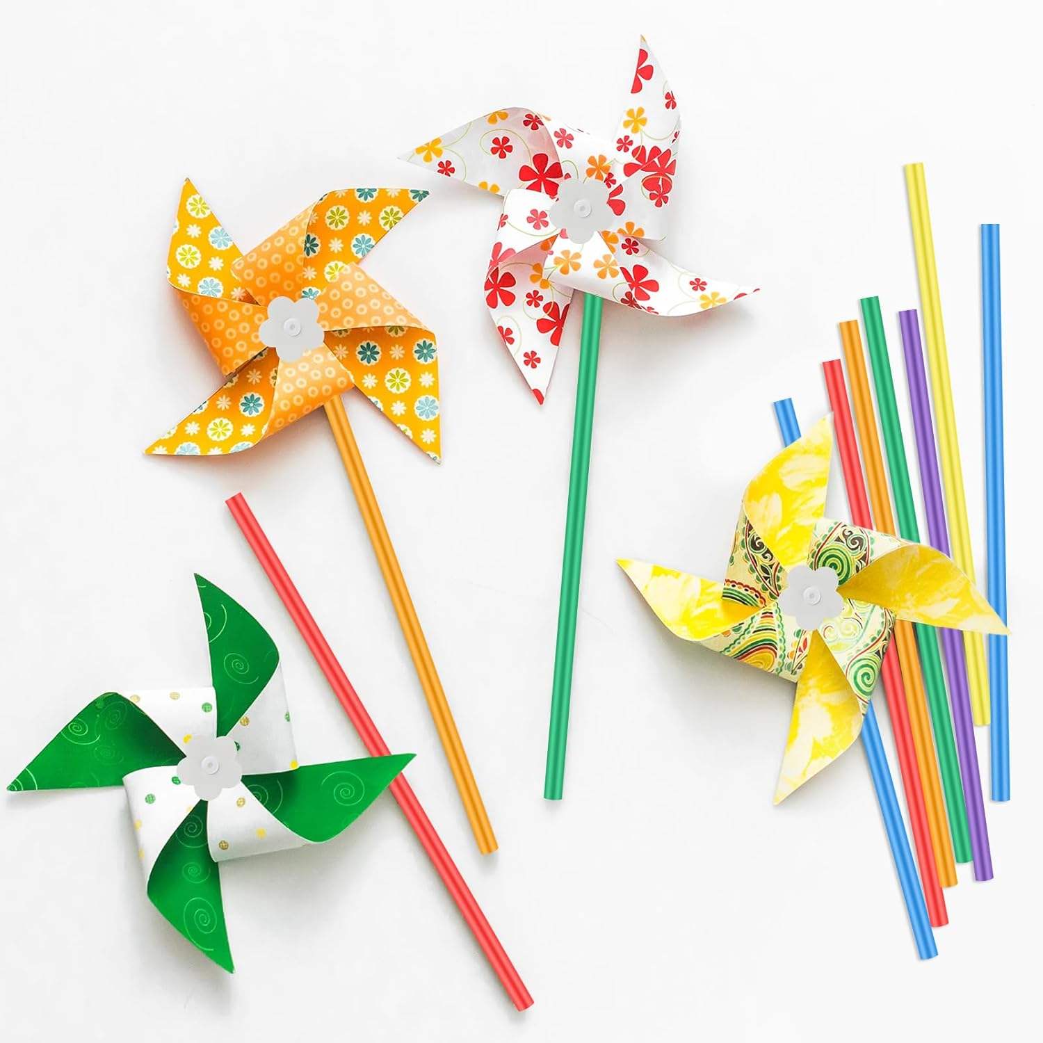 DIY Paper Windmill Painting Toy Kit – Creative Coloring Craft Set for Kids