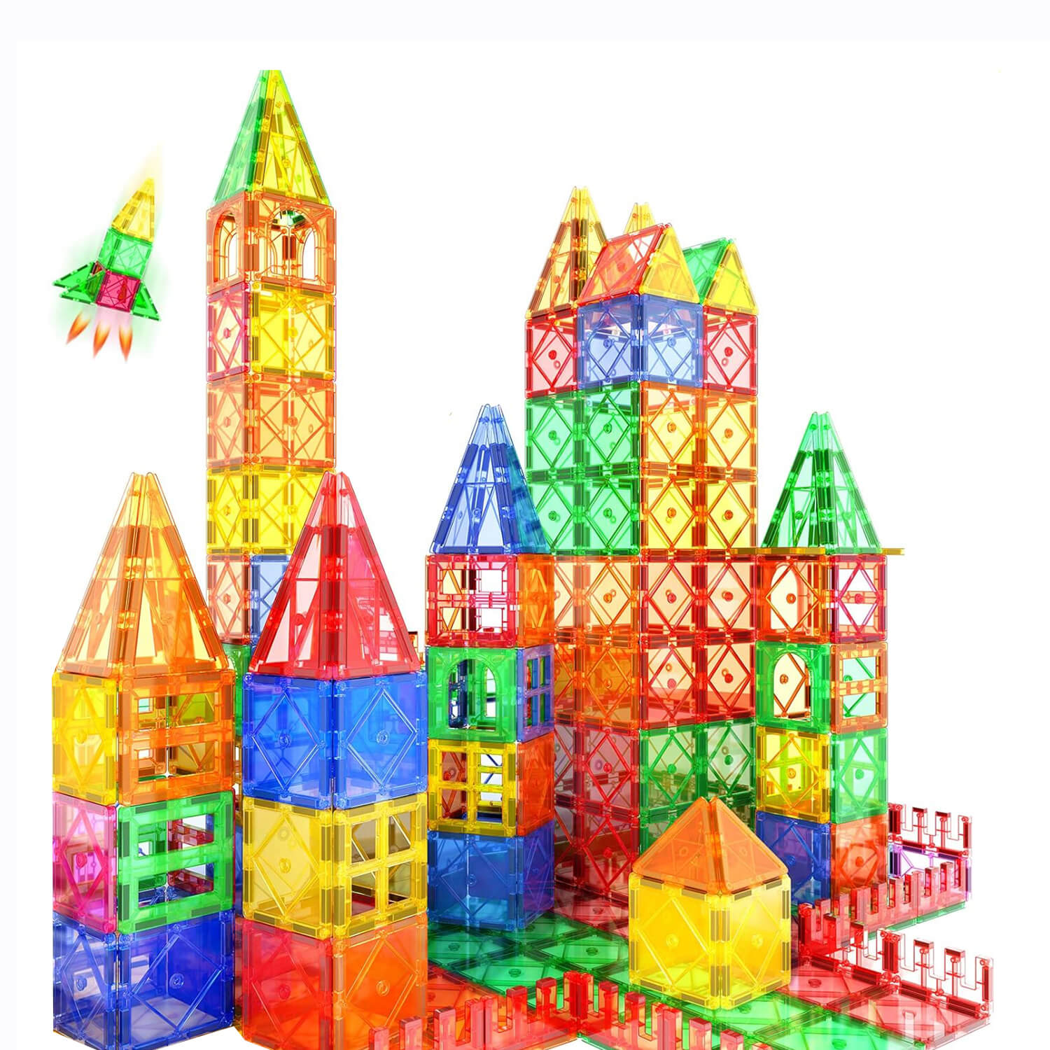 70pcs Magnetic Building Blocks Set – Creative STEM Toy Set for Kids, Educational Magnet Tiles for Learning & Fun