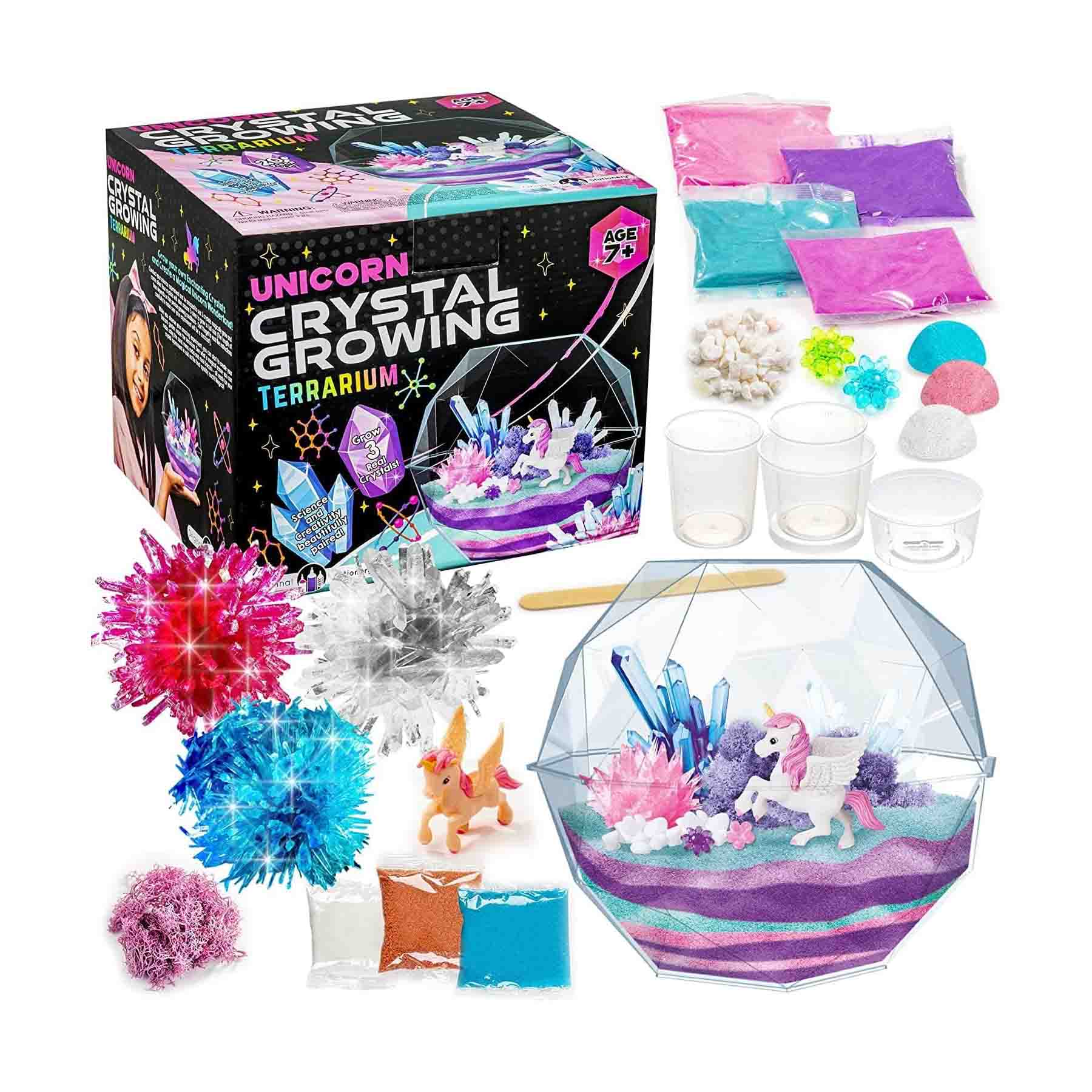 DIY Crystal Growing Unicorn Garden Kit – Fun and Educational Crystal Cultivation Craft Set for Kids