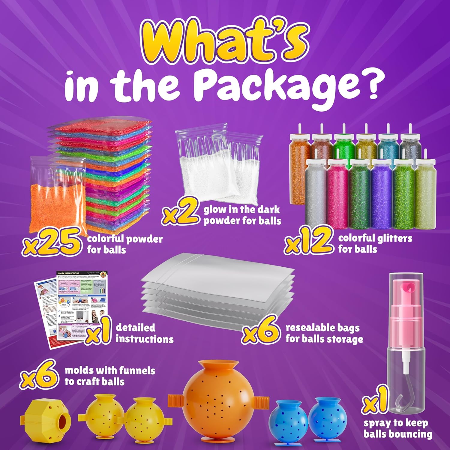 DIY Bouncy Ball Making Kit – Creative Craft Set for Kids, Fun Science Toy for Learning & Play