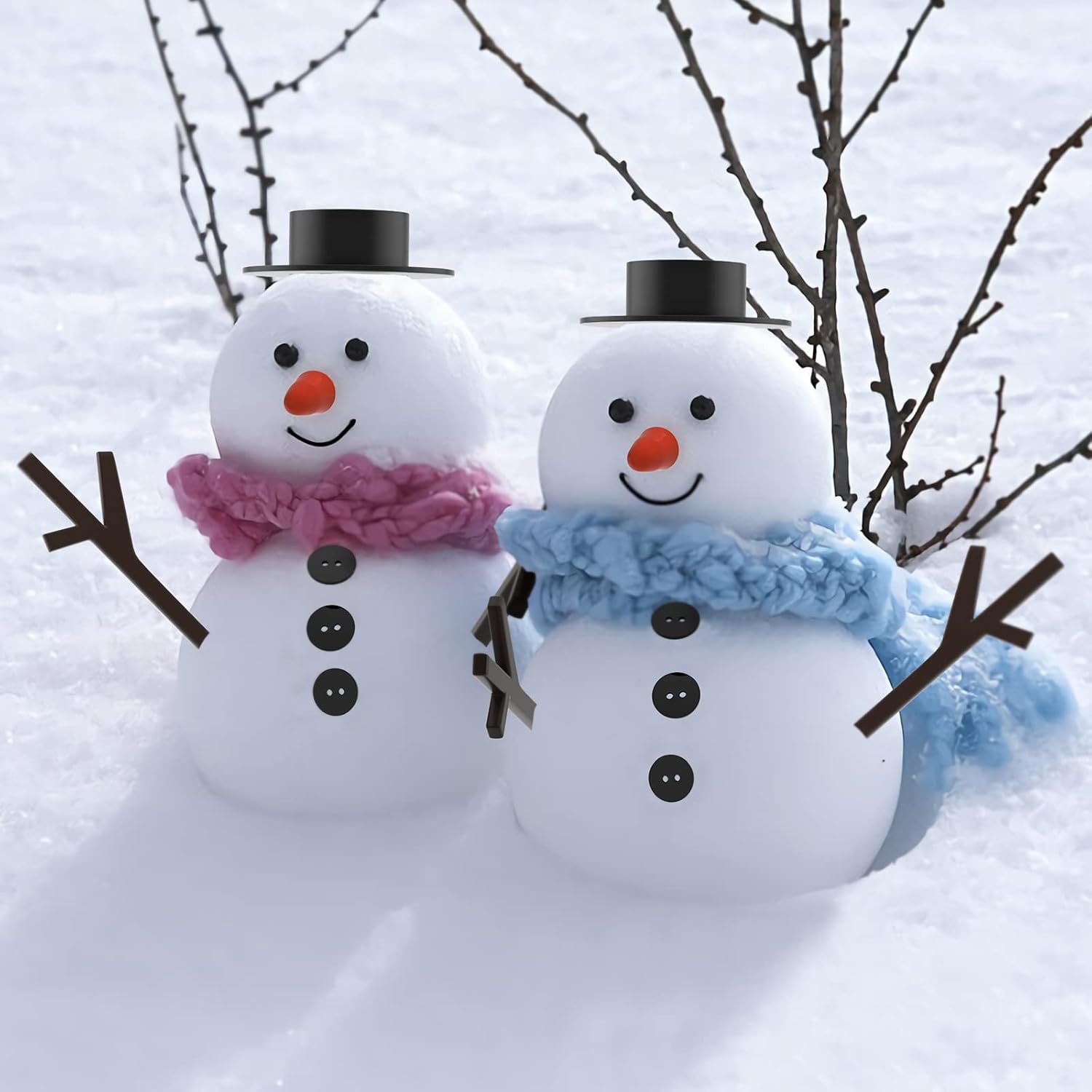 DIY Snowman Decoration Accessories Kit – Creative Holiday Craft Set for Kids & Christmas Decor