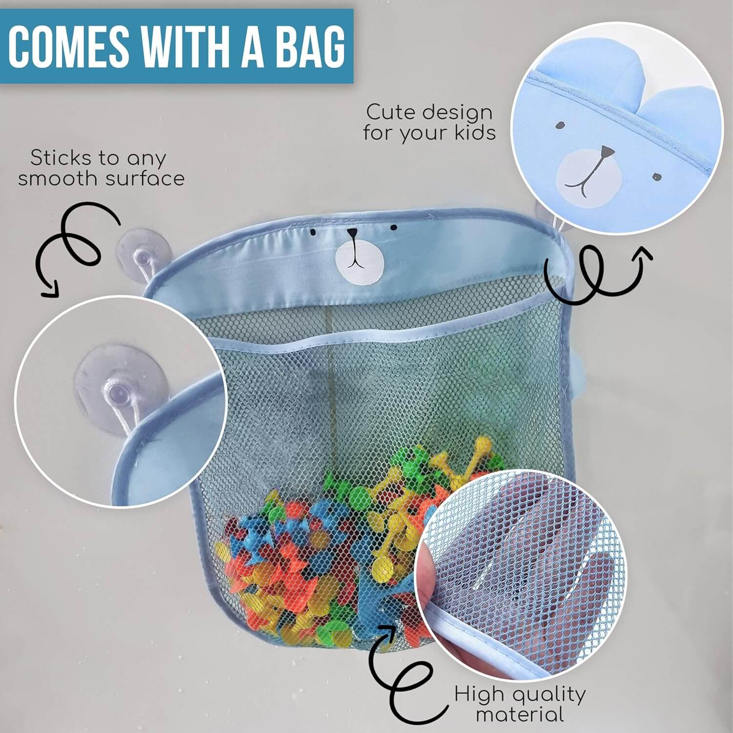 155-Piece Suction Cup Building Block Set for Kids – Interactive Bath Toy Set for Fun & Learning