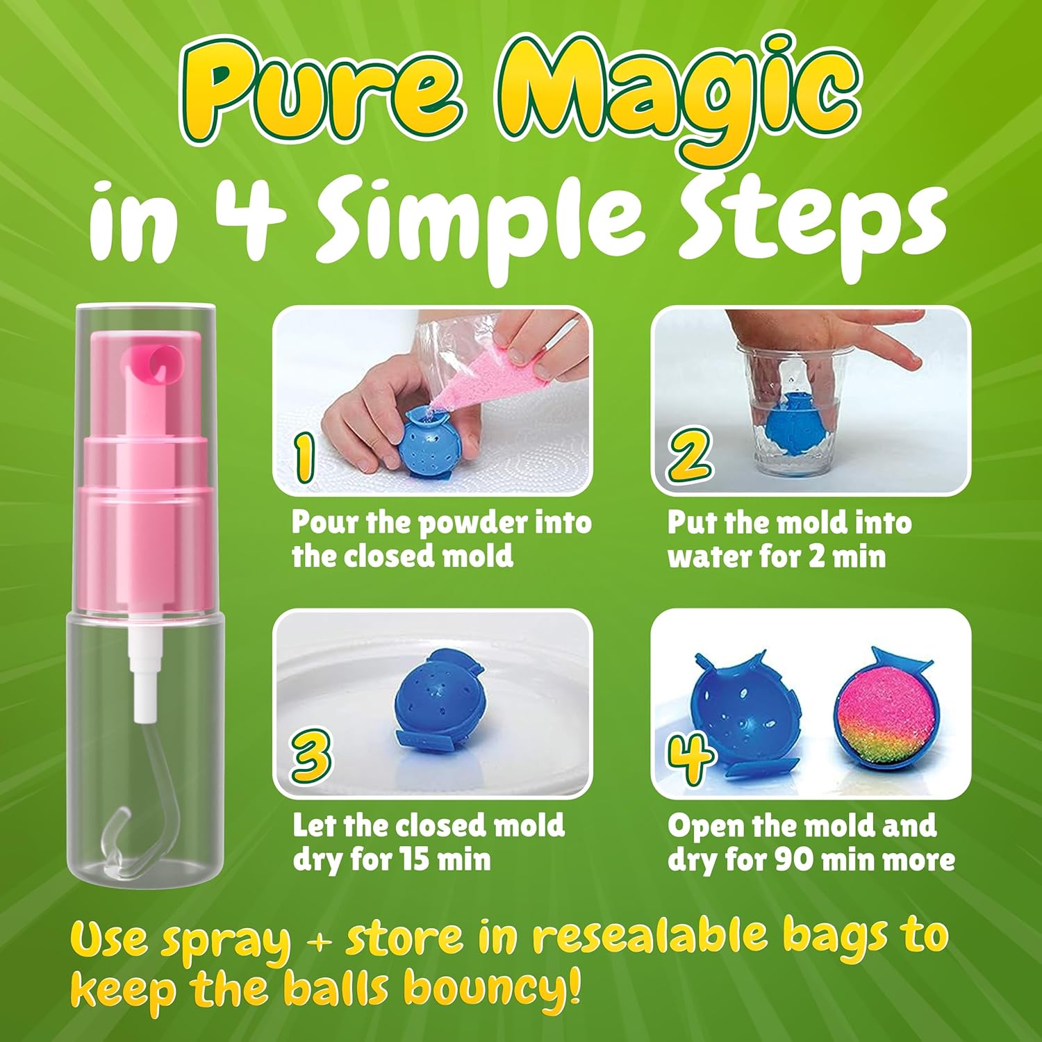 DIY Bouncy Ball Making Kit – Creative Craft Set for Kids, Fun Science Toy for Learning & Play