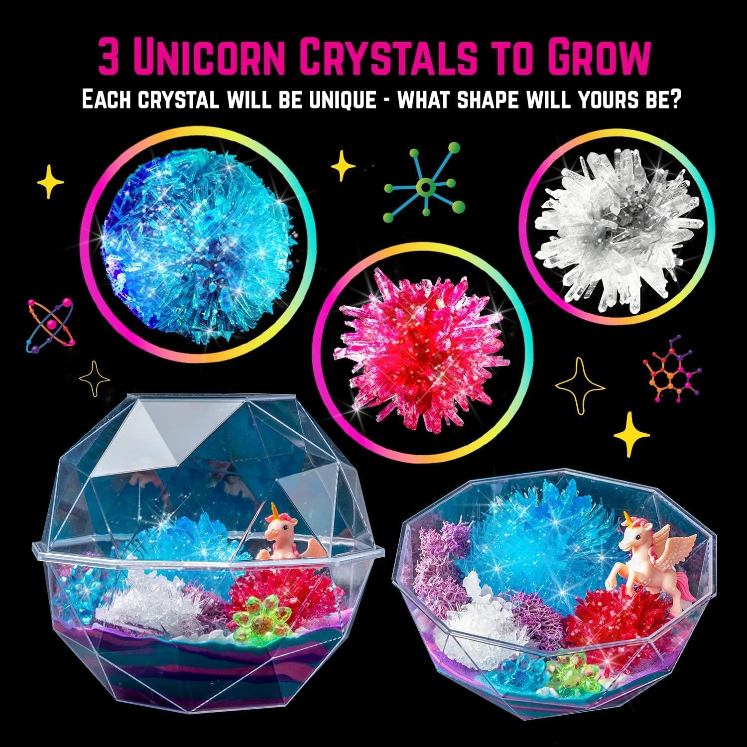 DIY Crystal Growing Unicorn Garden Kit – Fun and Educational Crystal Cultivation Craft Set for Kids