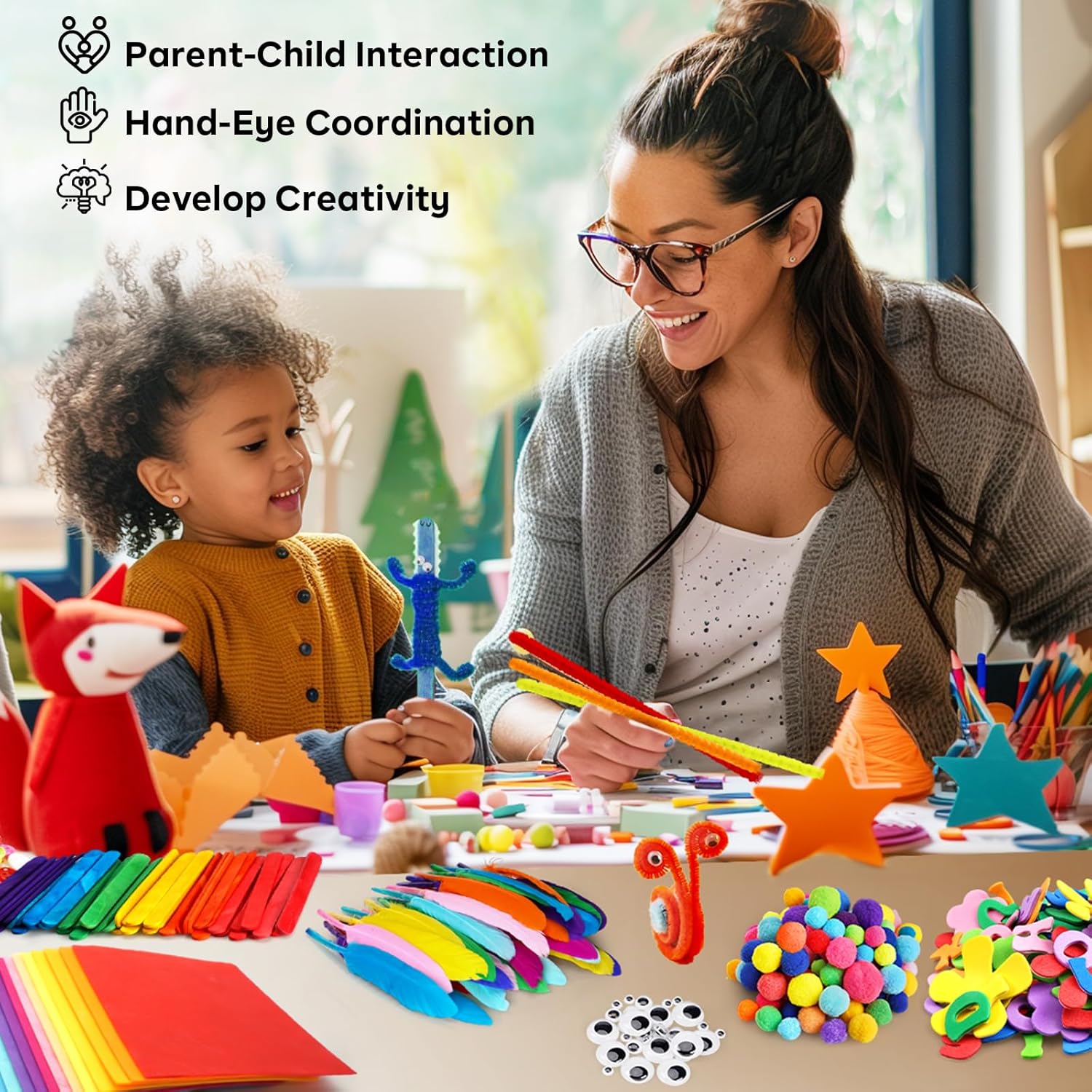 DIY Twisty Stick Craft Kit for Kids:Creative Twistable Craft Set for Fun & Educational Activities