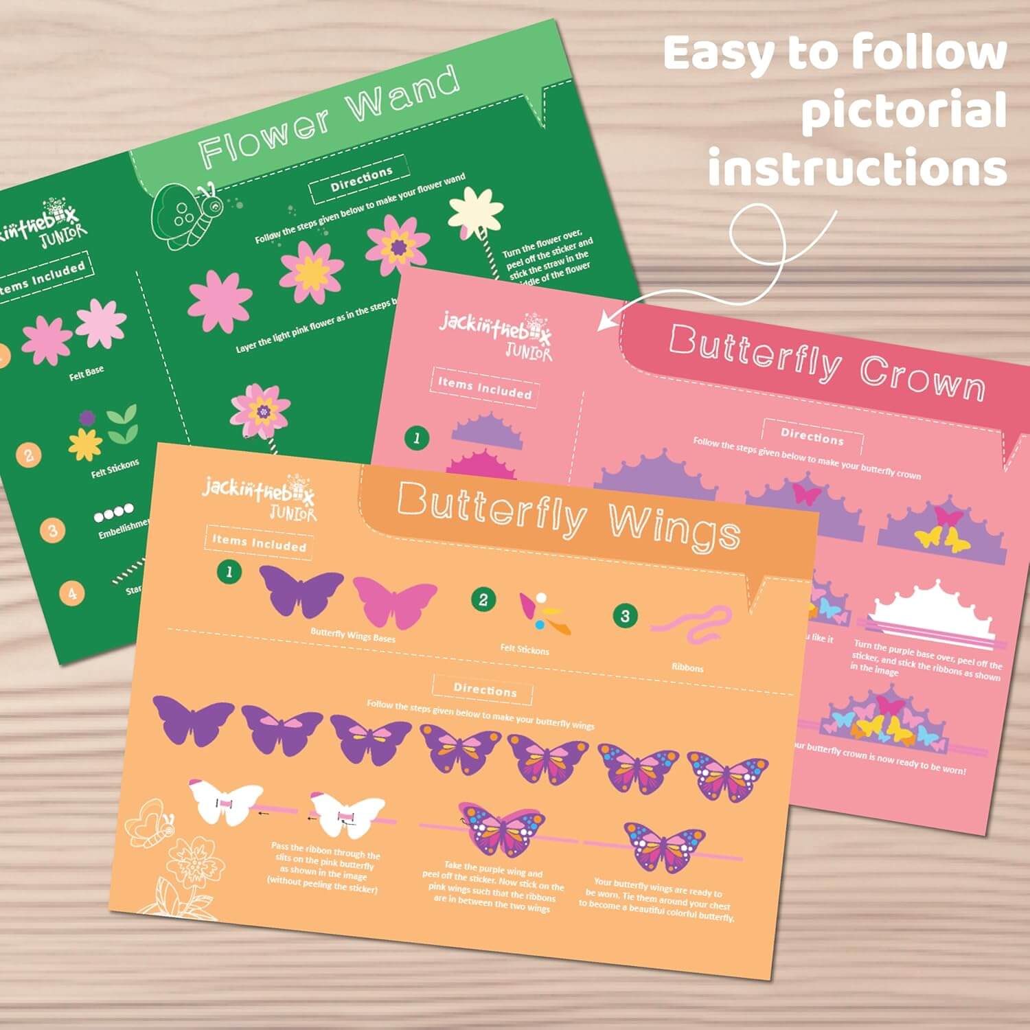 DIY Felt Butterfly Wings Craft Kit for Kids:Creative Butterfly Wing Making Set for Fun & Learning