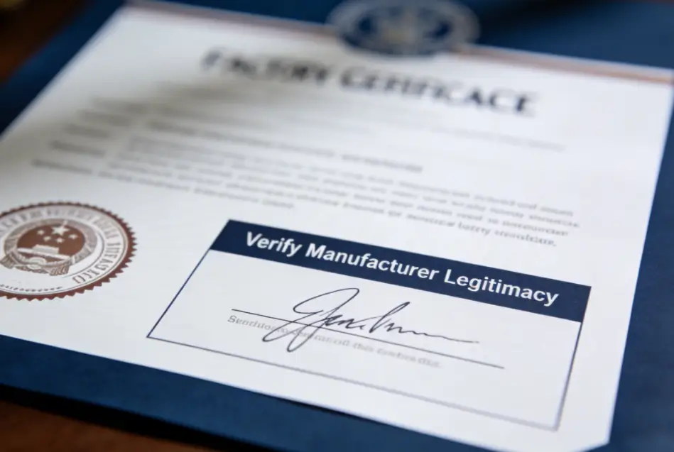 Verify Manufacturer Legitimacy and Factory Reliability