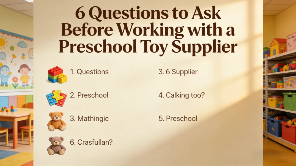 Questions to Ask Before Working with a Preschool Toy Supplier