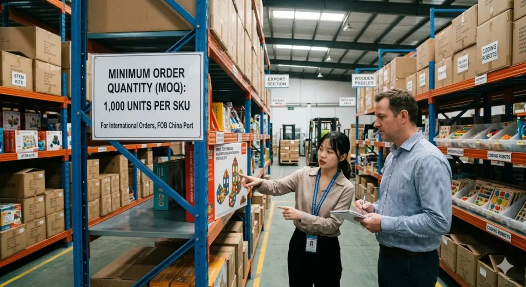 Minimum Order Quantity for Educational Toys from China