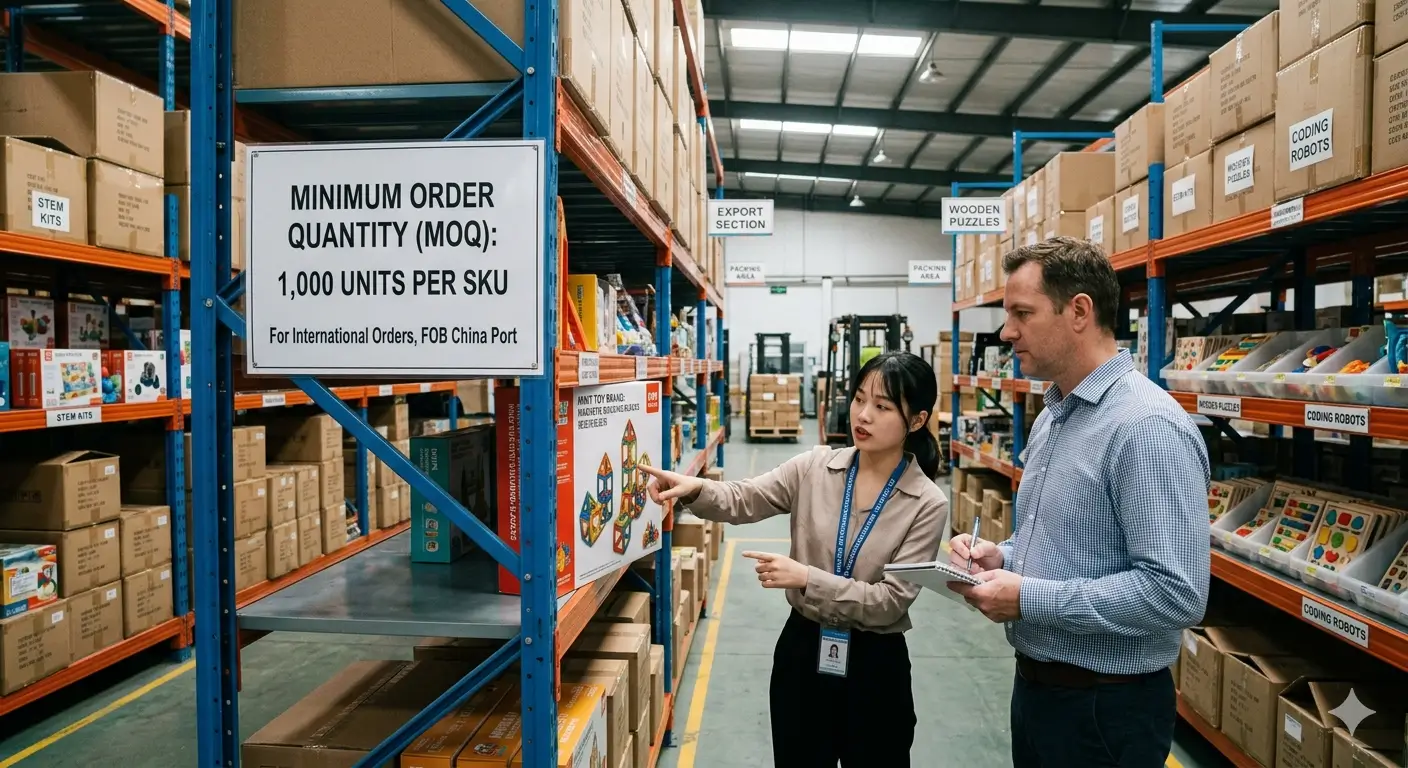 Minimum Order Quantity for Educational Toys from China