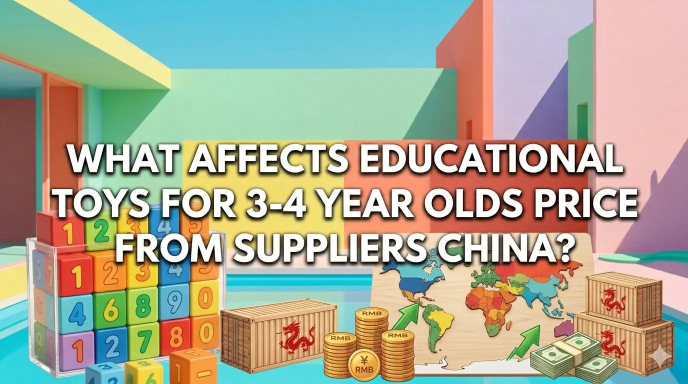What affects educational toys for 3-4 year olds price from suppliers China?