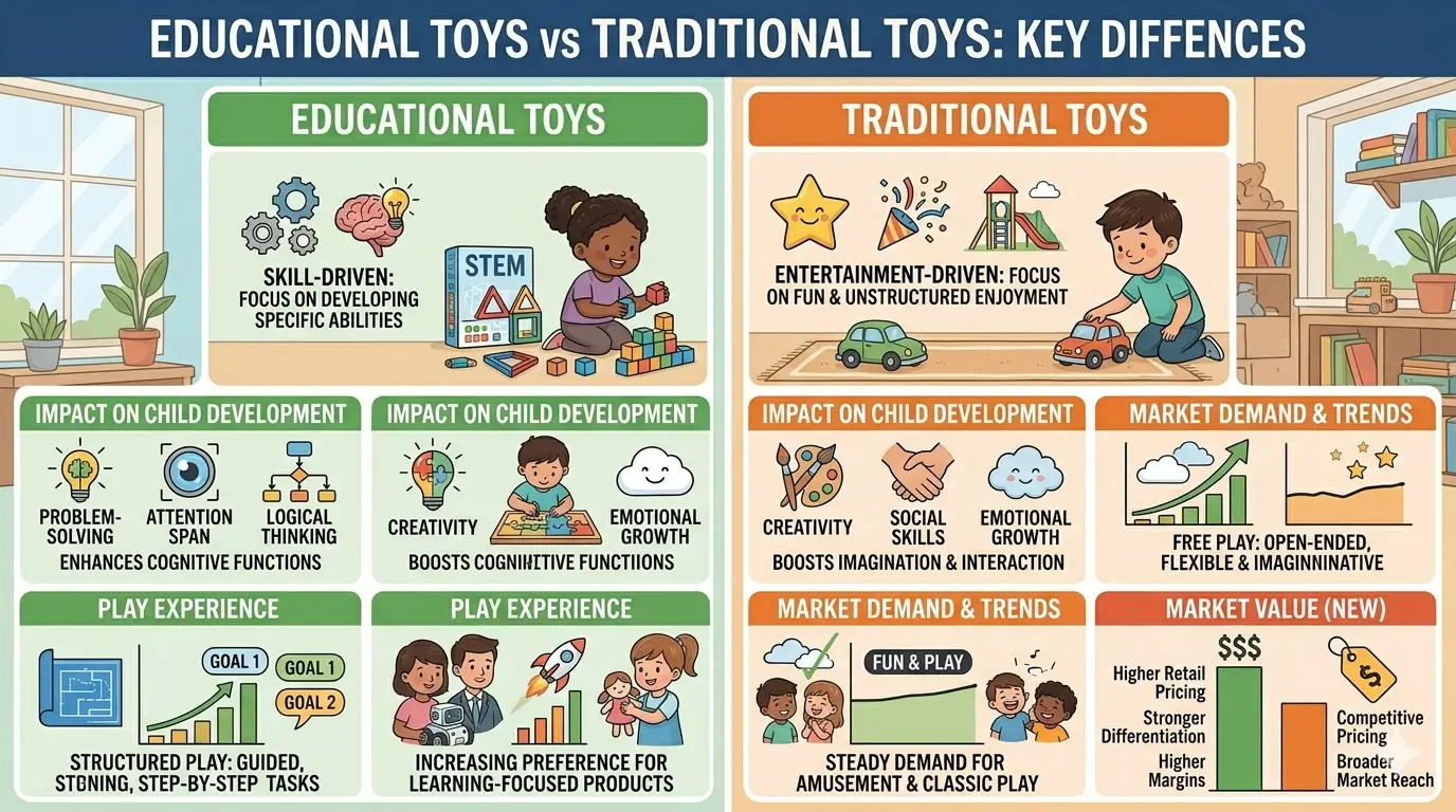 Educational Toys vs Traditional Toys