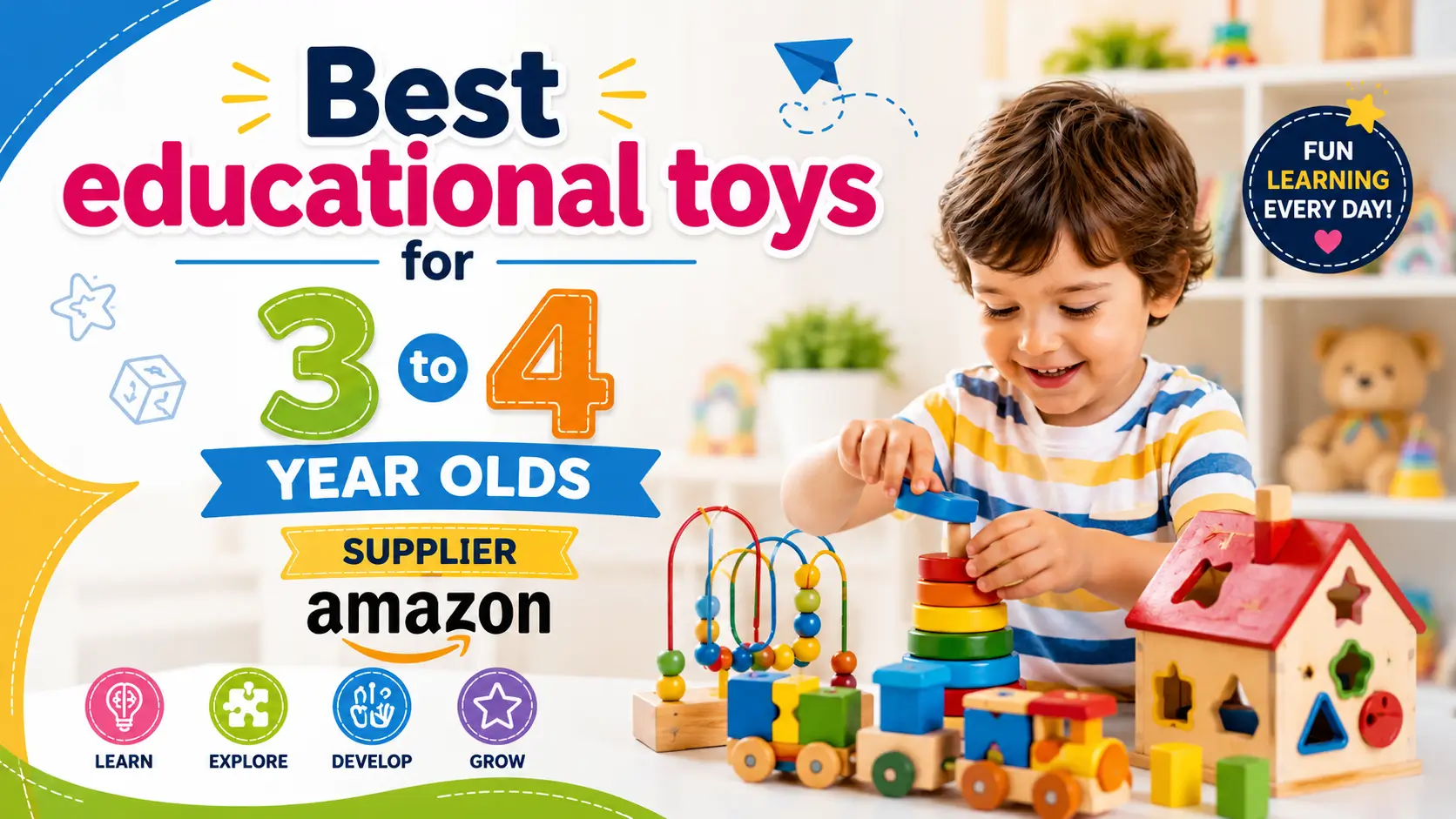 Best educational toys for 3 4 year olds supplier amazon