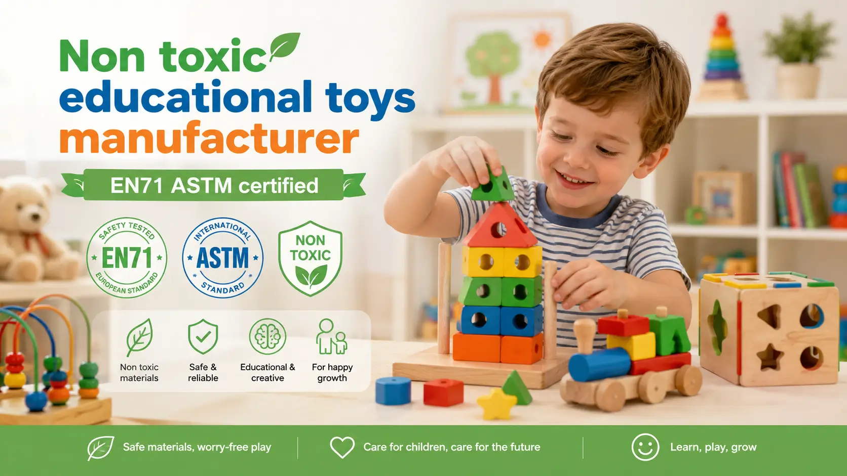 Non toxic educational toys manufacturer EN71 ASTM certified