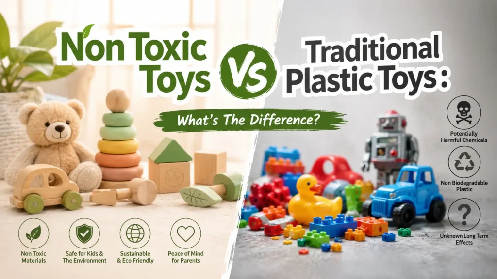 Non Toxic Toys vs Traditional Plastic Toys
