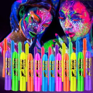 Glow-in-the-Dark Body Paint Crayons for Face & Body Art
