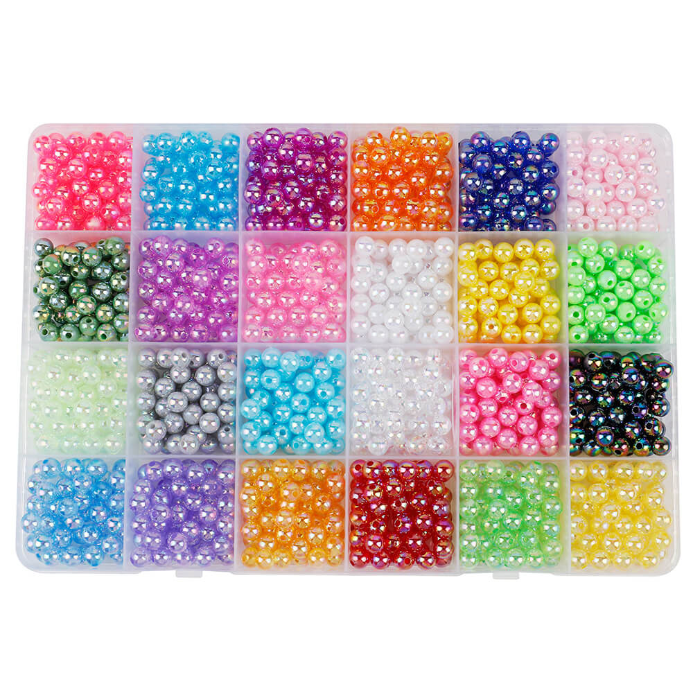Pearl Beads Jewelry Making Kit DIY Necklace, Bracelet & Earrings Craft Set for Girls