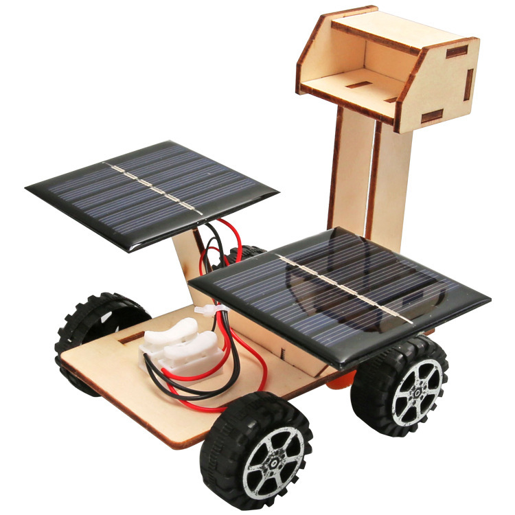 Science Education Solar Energy Wooden DIY Kit Creative Solar Powered STEM Building Toy for Kids