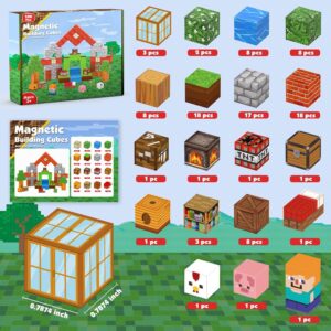 100PCS Magnetic Building Cube Game STEM Magnetic Construction Blocks Educational Building Toy for Kids