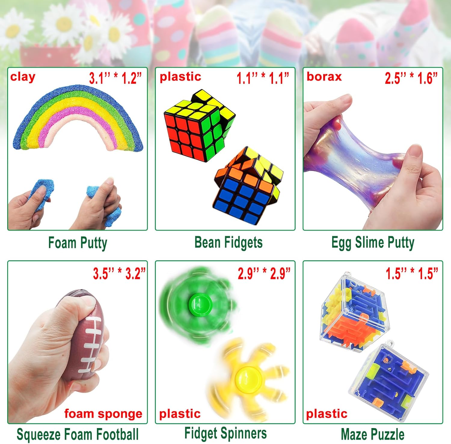 35 PCS Sensory Toy Set for Children Fidget Toys & Sensory Play Kit for Stress Relief and Learning