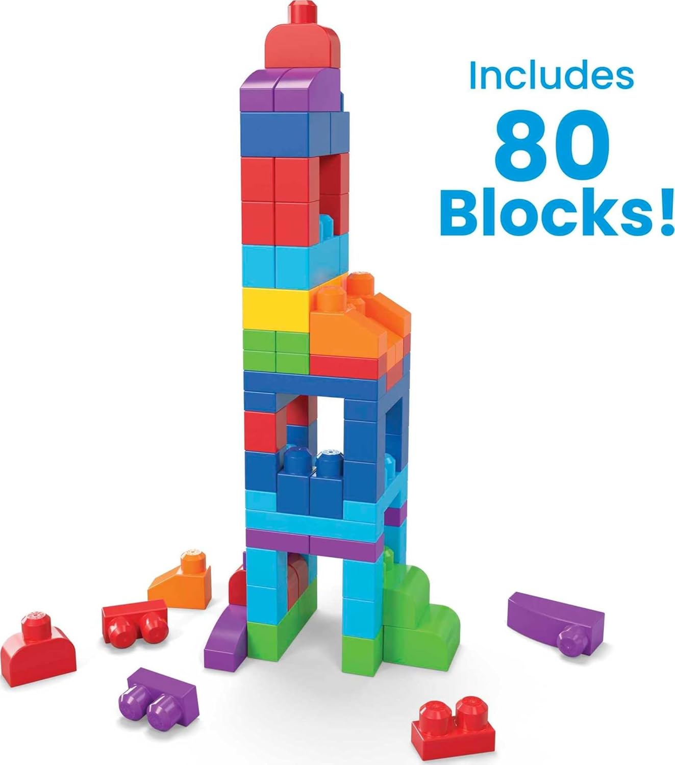 80PCS Building Blocks Set Educational STEM Construction Toy for Creative Learning
