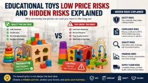 Educational toys low price risks